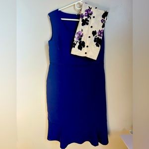 Stylish work or dinner dress Ann Taylor ruffle hem